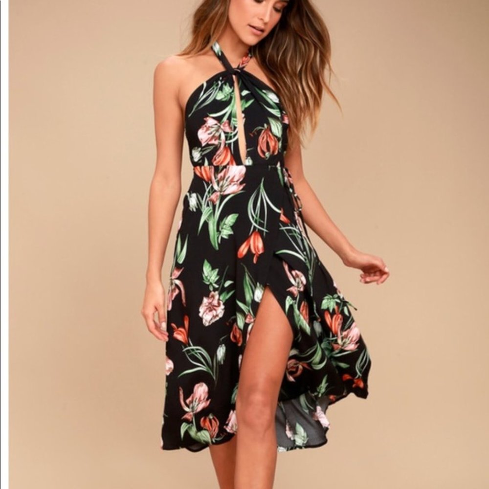 ASTR The Label Luciana Floral Wrap Dress